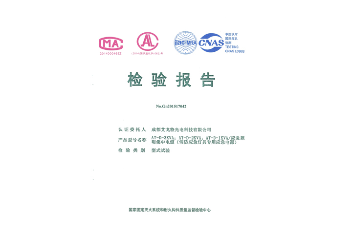 1-3KVA FEPS消防应急电源检测报告